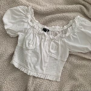 Fashion Nova Peasant Crop Top ✨